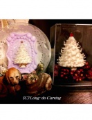 <center>クリスマスツリー</center><center>ソープで創るクリスマスツリーも立体や額装などアレンジ次第で素敵なギフトになります</center>